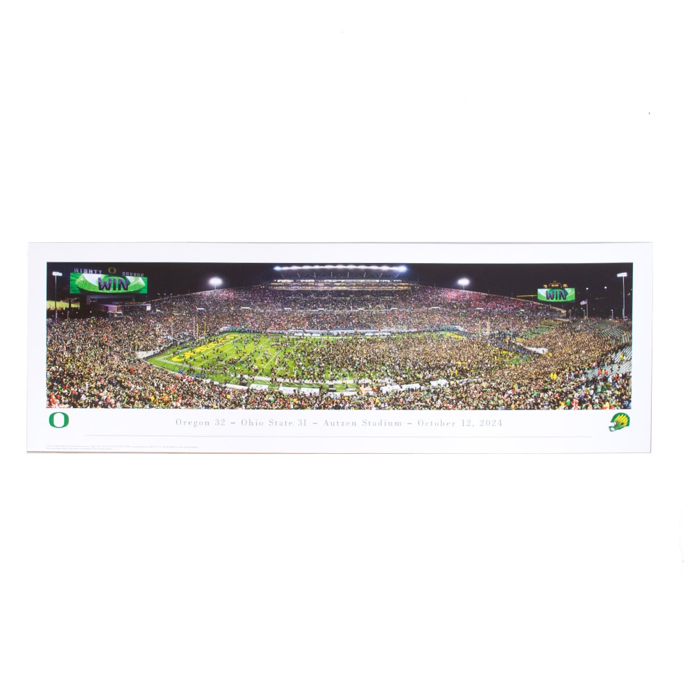 Autzen Stadium, Posters, Gifts, Football, Blakeway, Storm the Field, Panorama, Tubed, 903243